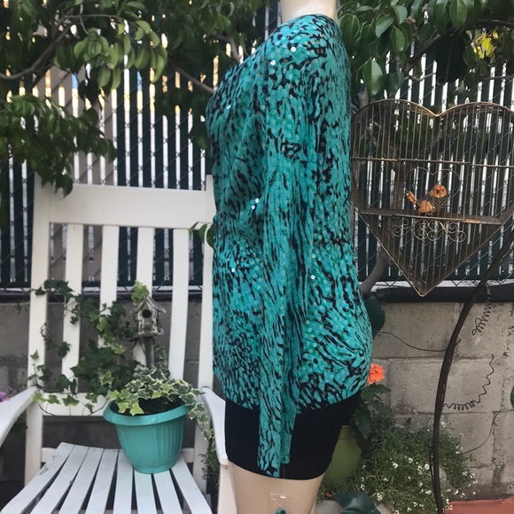 I-N-C Cardigan with sequins - Picture 6 of 11